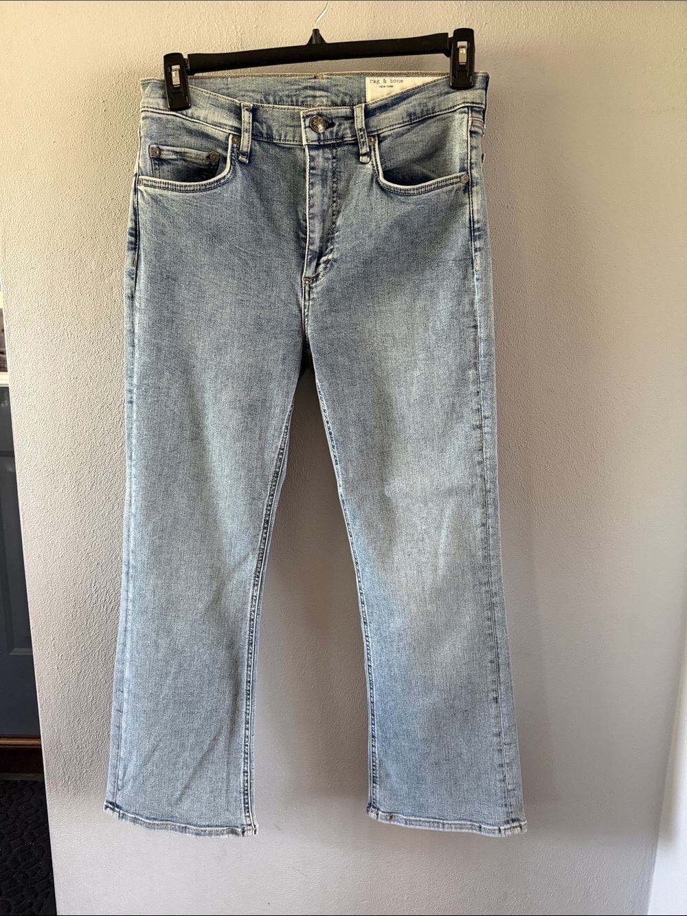 rag & bone Light Wash Ankle Crop Jeans